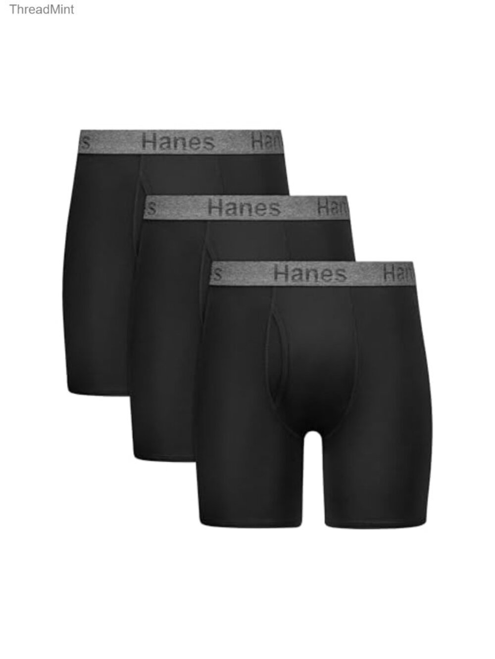 Performance Stretch Boxer Briefs with Leak Protection, 3-Pack